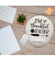 Kişiye Özel Bir Müteşekkir Öğretmen Yazılı Mouse Pad Bilek Destekli