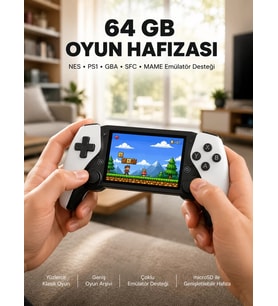 Şarjlı Hafıza Kart Destekli Oyun Konsolu Yeni Nesil