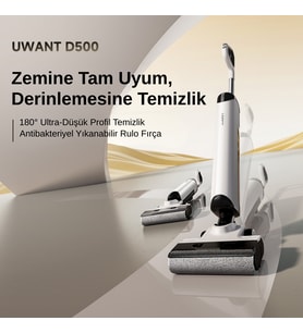 Uwant D500 Islak & Kuru Otomatik Dikey Süpürge Beyaz