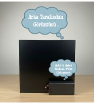 Dekoratif Pilli LED Işıklı Melek Figürlü Gece Lambası - 14x14 cm Yeşıl