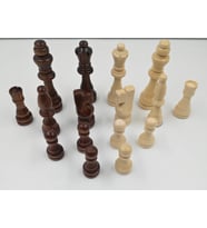 Ahşap satranç taşları ( büyük size)