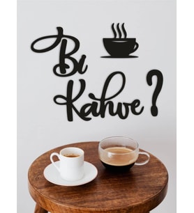 MCG Bi Kahve? - Ahşap Duvar Dekoru