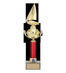 ODAK KUPA - Figürlü Kupalar - Yelken Figürlü Kupalar FG-054 A - 48 cm