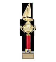 ODAK KUPA - Figürlü Kupalar - Yelken Figürlü Kupalar FG-054 A - 48 cm