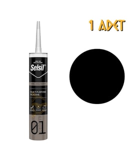 Selsil Genel Amaçlı Silikon SİYAH 280 gr. - 1 Adet