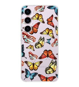 PrintiFy Samsung Galaxy S23 Plus ile Uyumlu Water Color 2  Kamera Korumalı Şeffaf  Kılıf