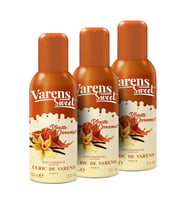 Varens Sweet Vanille Caramel İştahlandırıcı Vanilyalı Kadın Body Fragrance Deodorant Set 3x150 ML