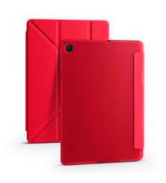 Galaxy Tab A7 10.4 T500 2020 Kılıf Tri Folding Kalem Standlı Kırmızı