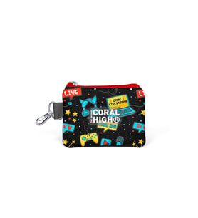 Coral High Kids Siyah Mavi Gamer Desenli Bozuk Para Çantası 21918