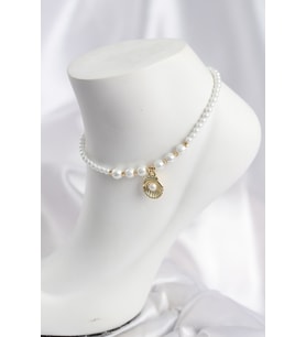 Beyaz İnci İstiridyeli Model Halhal 5886 - EEEEEE3505-1235