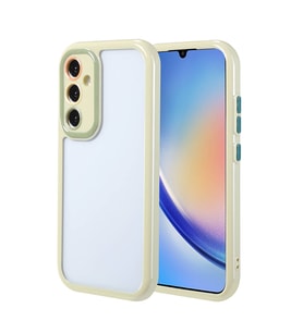 Samsung Galaxy A34 Uyumlu Kılıf Kamera Korumalı Renkli Kenar ve Çerçeve Tasarımlı Zore Vitamin Kapak