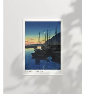 Çerçevesiz Poster Hiroshi Yoshida Beppu'da Sabah