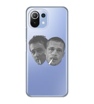 Xiaomi Mi 11 Lite Uyumlu Fight Club Desenli Şeffaf Telefon Kılıfı