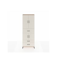Arges Dolap 4 Raflı 3 Çekmeceli 4 Kapaklı 88x30x243 Çam-Aytaşı