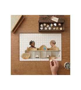 Yumurta Kabuğundaki Çocuklar Tasarımı 240 parça Ahşap Puzzle Ahşap Kutuda MP00586