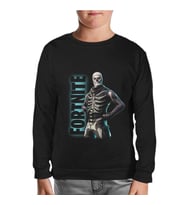 Fortnite - Skull Trooper Siyah Çocuk Sweatshirt