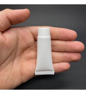 Beyaz Boş Krem Tüpü 10ml , Merhem Tüpü ,  Beyaz Lipgloss Tüp 10 ml x 3 Adet