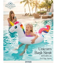 Unicorn Başlı Simit Beyaz Renkli 107x58 Cm 3-6 Yaş Arası