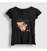 Presmono Kadın Siyah Around The Fur Deftones T-Shirt 457438tt