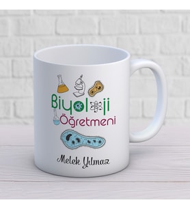 Kişiye Özel Meslek Biyoloji Öğretmeni  Hediyelik Kupa Bardak 1 Adet