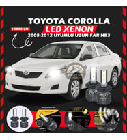 Toyota Corolla 2008-2012 Uzun Far Uyumlu Şimşek Etkili Led Xenon Premium Series HB3