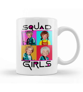 Golden Girls Squid Girls Squad Kupa Bardak Porselen