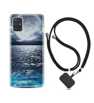 Samsung a71 A72 A73 A7 A9 2018 C7 C9 Kılıf Boyun Askılı Silikon Great Moon 1301