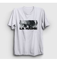 Presmono Unisex Beyaz Vinz Eyes Film La Haine T-Shirt 500058tt (Beyaz)