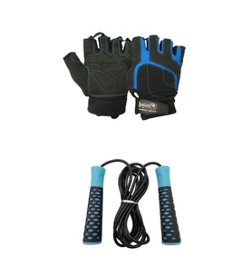 W8065 Fitness Eldiveni Ve Atlama Ipi Ikili Set Xl Beden