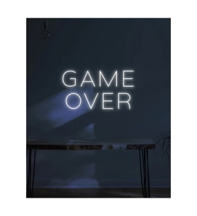 GAME OVER Yazılı Neon Tabela