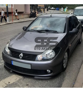 Renault Symbol Thalia Cupra R Uyumlu Ön Lip Mat Siyah Ön Tampon Lip