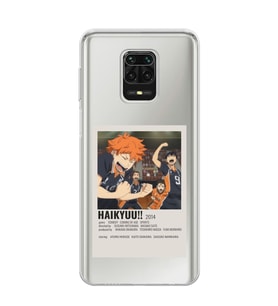 Redmi Note 9 Pro / 9s Uyumlu Haikyuu!! Poster Tasarımlı Şeffaf Telefon Kılıfı
