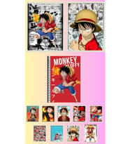 Monkey d. Luffy Poster A3 ,2 adet defter A4 1adet , fotokart 9 adet