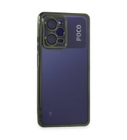 Poco X5 Pro 5G Kılıf Razer Lensli Silikon - Yeşil