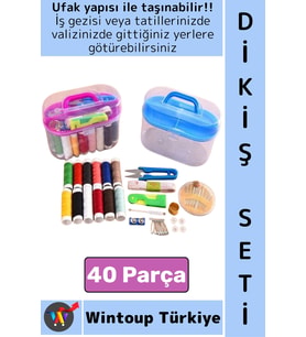 #DikişSeti Çanta Boy Seyahat Ofis İğne İplik Makas Mezura İplik Acil Durum Kutulu Mini Dikiş Seti