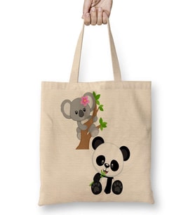 Baby Coala E Baby Panda Bez Çanta Uzun Saplı