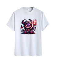 Animasyon Görselli  Unisex (Tshirt) Tişört (Beyaz)