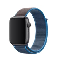 Apple Watch 44/45/46/49mm Kordon Hasır Band 2/3/4/5/6/se/7/8/9/10/11/ultra (Buz Mavisi)