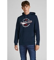Jack & Jones Erkek Kapüşonlu Sweatshirt - 12189736 (Lacivert)