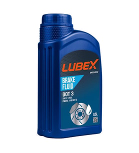 Lubex Brake Fluid DOT 3 Fren Hidrolik Yağı 500 Ml (24 Adet)