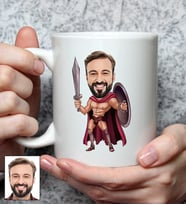 Kişiye Özel Gladyatör Tasarımlı Karikatürlü Kupa Bardak 95