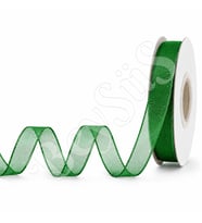 Organze Kurdele 10 mm Yeşil