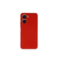 Vivo Y16 Kılıf Nano İçi Kadife Silikon - Kırmızı