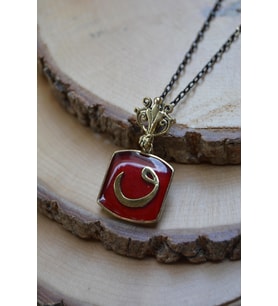 STONEAGE JEWELLERY Vav Harfli Bayan Bronz Kolye