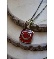 STONEAGE JEWELLERY Vav Harfli Bayan Bronz Kolye