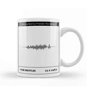 Strawberry Fields Forever 02 Kupa Bardak Porselen