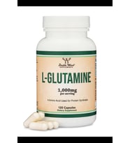Double Wood L Glutamine Capsul (500mg, 120 Count) Non-GMO, Gluten Free, Keto Safe, Vegan (for Endurance and Gut Health) 3933 (Renksiz)