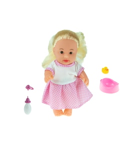 Oyuncak Konuşan Bebek Roza Altını Islatan Et bebek 5 Parça 23 cm
