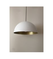 MYLİGHTS MODERN SPOR AVİZE 40 CM BEYAZ  İÇİ ALTIN SARKIT