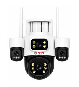 Retro X134 4+2 MP 4 Lens Wi-Fi Kamera - 3 PTZ Hareketli Güvenlik Kamerası